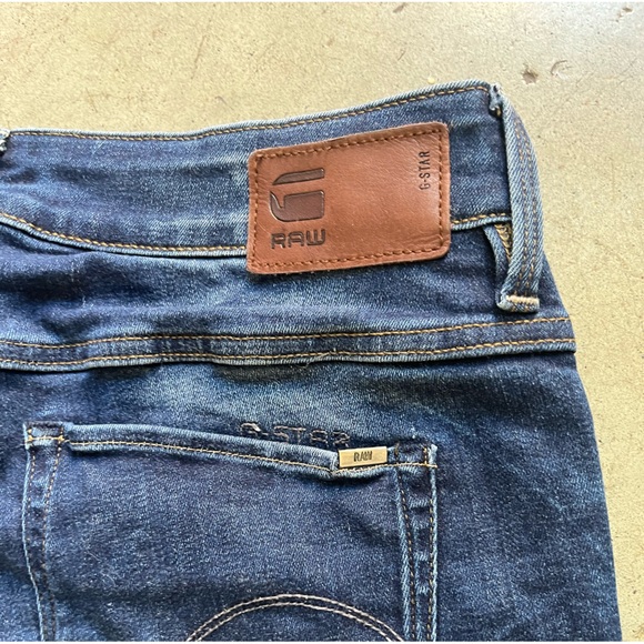 EUC G-Star RAW waist 27 Length 32 High straight leg jeans - Picture 8 of 11